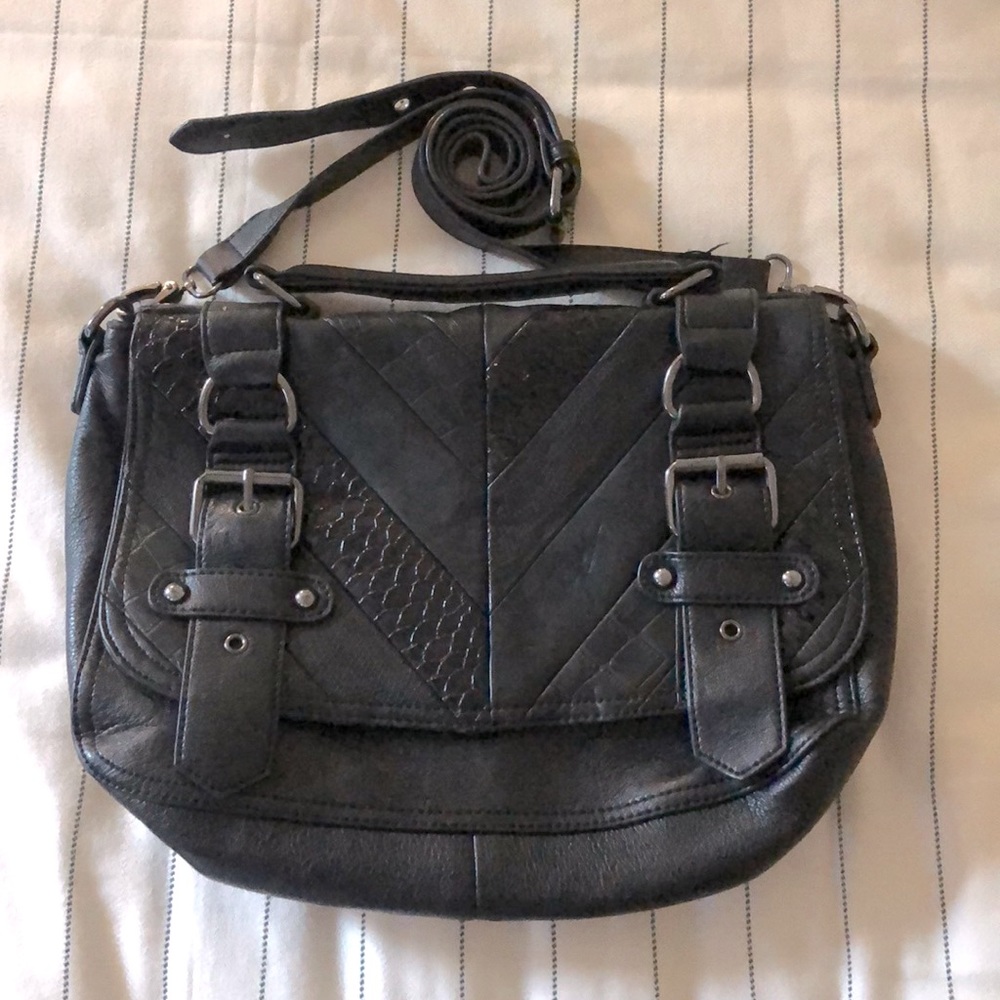 Black messenger bag